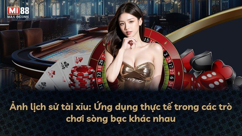 Ảnh lịch sử tài xỉu: Ứng dụng thực tế trong các trò chơi sòng bạc khác nhau